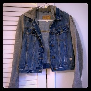 Cute denim jacket/ Hoodie